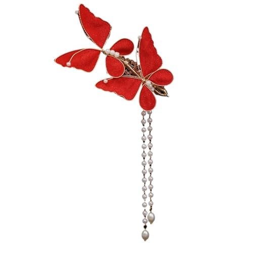 U-förmige Nadel Quaste Haarspange Haarnadeln Alte chinesische Hanfu-Accessoires Mädchen Kopfbedeckung Metall U-Form Stick for Frauen(Color 2) von ABFJHFK