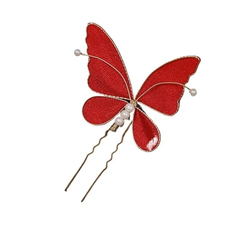 U-förmige Nadel Quaste Haarspange Haarnadeln Alte chinesische Hanfu-Accessoires Mädchen Kopfbedeckung Metall U-Form Stick for Frauen(Color 3) von ABFJHFK