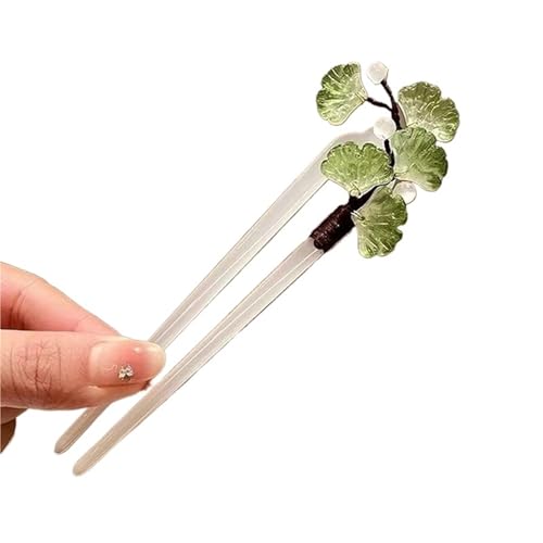 U-förmige Nadel U-förmige Haarnadel Acryl Blume Haar Stick Essstäbchen Chinesische Clips Hochzeit Kopfschmuck Schmuck Zubehör(Color2) von ABFJHFK