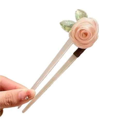 U-förmige Nadel U-förmige Haarnadel Acryl Blume Haar Stick Essstäbchen Chinesische Clips Hochzeit Kopfschmuck Schmuck Zubehör(Color5) von ABFJHFK