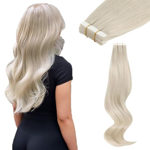 ABH AMAZINGBEAUTY HAIR Tape Extensions Echthaar Weißblond Tape in haarverlängerungen Blond für Frauen #1000 Blond Unsichtbare Echtes Remy Haar 40 cm 20 Stück 50G Extensions Tape In Echthaar ABH AMAZINGBEAUTY HAIR Tape Extensions Echthaar Weißblond Tape in haarverlängerungen Blond für Frauen #1000 Blond Unsichtbare Echtes Remy Haar 40 cm 20 Stück 50G Extensions Tape In Echthaar von ABH AMAZINGBEAUTY HAIR