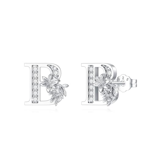 ABIGY Alphabet Ohrringe 925 Sterling Silber Ohrringe Initiale Ohrstecker Schmuck Geschenk für Frauen Buchstabe B Ohrstecker ABIGY Alphabet Ohrringe 925 Sterling Silber Ohrringe Initiale Ohrstecker Schmuck Geschenk für Frauen Buchstabe B Ohrstecker von ABIGY