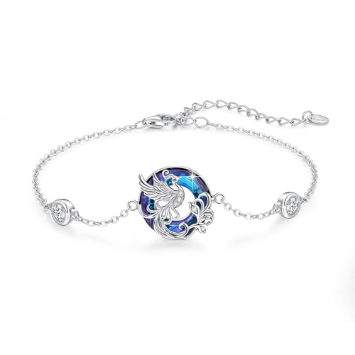 ABIGY Phoenix Armbänder 925 Sterling Silber Phoenix Schmuck Kristall Armbänder Phoenix Kristall Armband für Damen ABIGY Phoenix Armbänder 925 Sterling Silber Phoenix Schmuck Kristall Armbänder Phoenix Kristall Armband für Damen von ABIGY