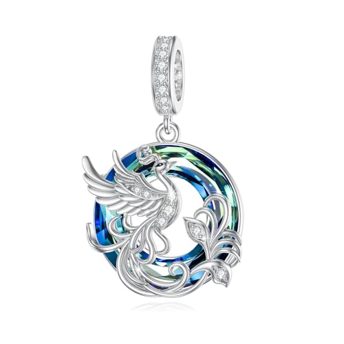 ABIGY Phoenix Armband Anhänger 925 Sterling Silber Phoenix Anhänger Beaded Weihnachten Muttertag Ostern Geburtstag Schmuck Geschenk für Damen von ABIGY