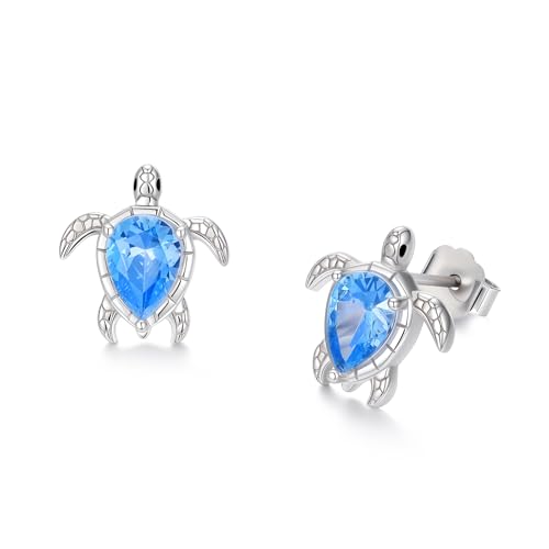 ABIGY Schildkröte Ohrringe 925 Sterling Silber Schildkröte Ohrstecker Tier Schmuck Weihnachten Geburtstag Neujahr Jahrestag Schmuck Geschenke für Ehefrau Mutter Tochter Schwester Freundin von ABIGY