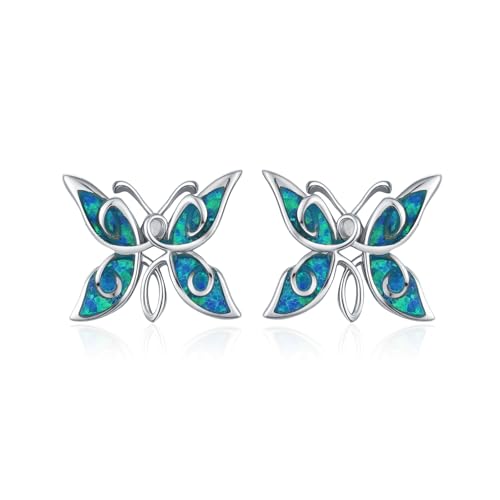 ABIGY Schmetterling Ohrringe 925 Sterling Silber Schmetterling Ohrstecker Blau Schmuck Ohrringe für Damen ABIGY Schmetterling Ohrringe 925 Sterling Silber Schmetterling Ohrstecker Blau Schmuck Ohrringe für Damen von ABIGY