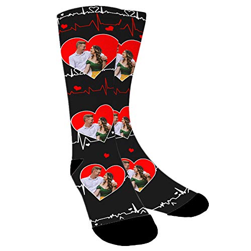 ABIsedrin Benutzerdefinierte Foto Gesicht Socken, Personalisiert Socken mit Bild, Gedruckte Foto Socken Unisex von ABIsedrin