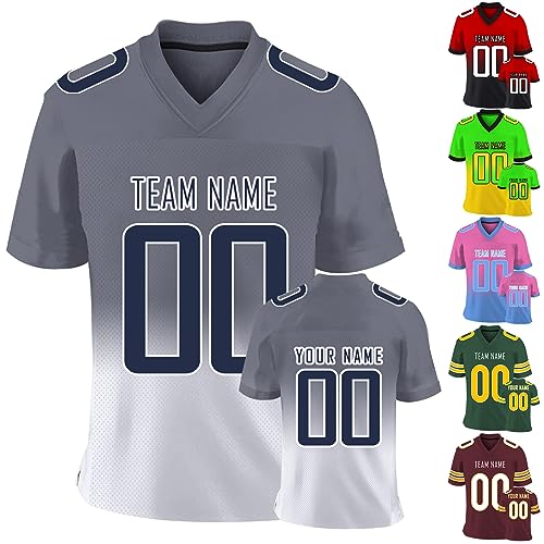 Personalisierte Fußball-Trikots für Männer Frauen Personalisierte Gedruckt Team Name Nummer Trikots Individuelle Sport Shirts Team Geschenke von ABIsedrin