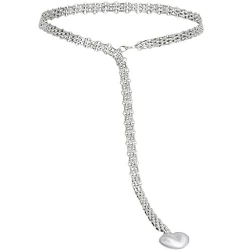 Love Anhänger Taille Kette Silber Gürtel Dekorativ Vielseitig von ABNNHK