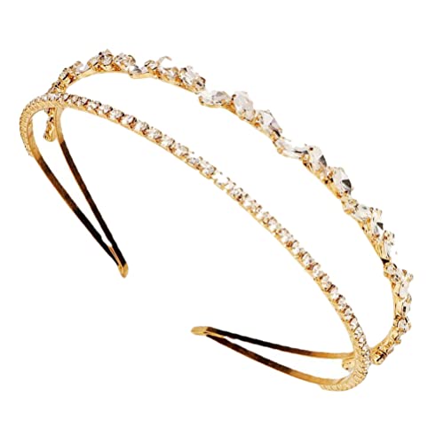 3 Stück Stirnband Goldene Haargummis Haargummis Für Mädchen Haar-Accessoires Für Mädchen Haar-Accessoires Für Frauen Hochzeit Halloween Braut Brautjungfern ABOOFAN von ABOOFAN