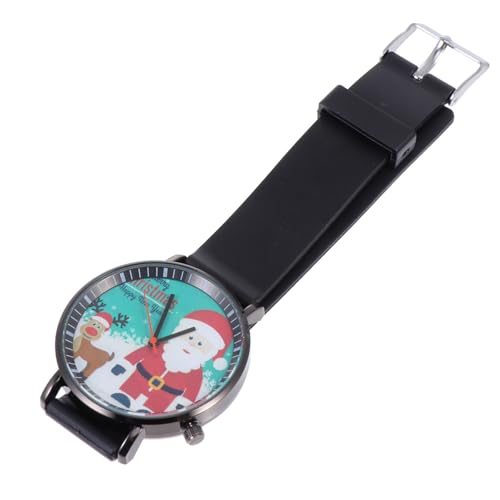 ABOOFAN Elegante Weihnachtsuhr mit Elch-weihnachtsmann- Modische Armbanduhr Aus Edelstahl und Kunststoff Unisex für alle Altersgruppen von ABOOFAN