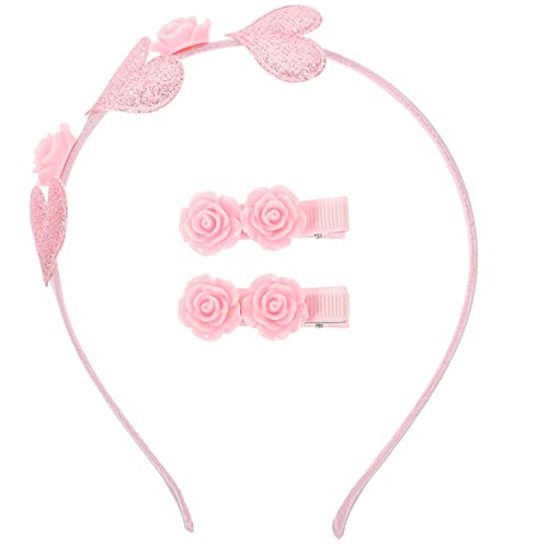 ABOOFAN 1 Satz Liebe Stirnband Rosenkopfschmuck Valentinstag Stirnband Valentinstag Haarspangen Haarschmuck Zum Valentinstag Partyzubehör Für Mädchen Haargummis Harz Einstellen Hochzeit von ABOOFAN