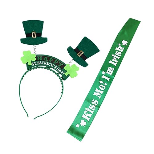 ABOOFAN 1 Satz Kopf Boppers Kobold Stirnband St. Patrick Day Schärpe St Patricks Day Dekorationen St Patrick Partybevorzugung Irische Partybevorzugung Irisches Kostüm Pop Requisiten von ABOOFAN