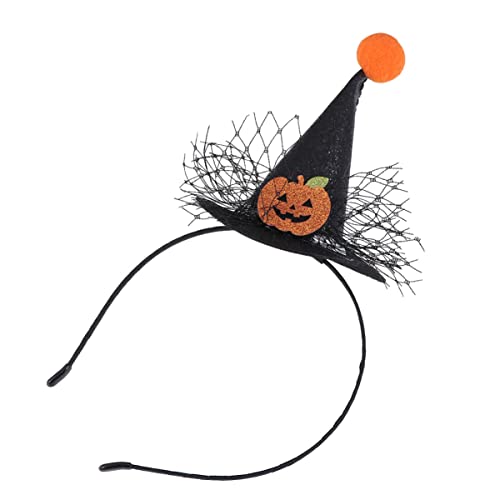 ABOOFAN 1stk Haarnadel Stirnband Halloween-fledermaus-stirnband Kürbis Stirnband Party Kopfschmuck Haarspange Halloween Halloween-haarreifen Mütze Haarspange Spitze Kunstleder Kind von ABOOFAN