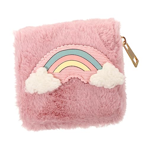 ABOOFAN 1stk Plüsch-Regenbogen-geldbörse Kawaii Kindergeldbörse Frauen Kleine Geldbörsen Damen Geldbörse Mode-geldbörse Münzgeldbörse Für Kinder Handtasche Student Polyester Mädchen von ABOOFAN