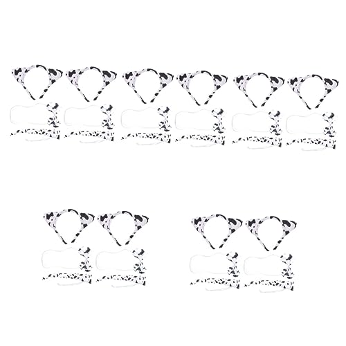 ABOOFAN 10 Sets Milchtier Schwanz Requisiten Stirnband Ohren Katze Damen Party Vieh Urlaub Halloween Bauernhof Requisite Para Fotobänder Zubehör Tiere Ohr Weiß Zubehör Kostüm Reifen Damen von ABOOFAN