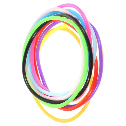 ABOOFAN 10 Stück Buntes Silikonarmband Teiliges Armband mit Verstellbaren Elastischen Handgelenkstraps für Partys und Freizeit für Altersgruppen und Anlässe von ABOOFAN