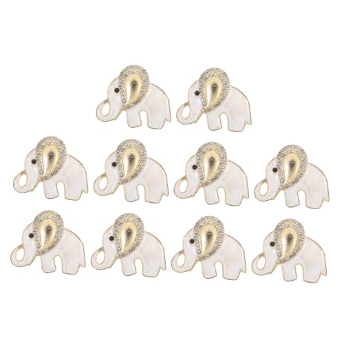 ABOOFAN 10 Stück Funkelnde Elefantenbrosche aus Dekorativer Schmuck für Frauen Geeignet für Kleidung Mäntel Hüte und Jeansjacken von ABOOFAN