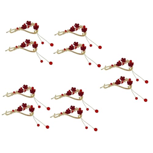 ABOOFAN 10 Stück Griffklammern Metall-Haarspangen Für Dickes Haar Metall-Haarklammern Blumen-Haarklammern Für Frauen Krallenklammern Für Dickes Haar Niedliche Haarspangen Legierung von ABOOFAN
