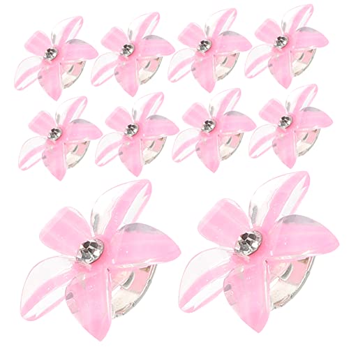 ABOOFAN 10st Strass-haarspange Für Kinder Haarschmuck Für Zöpfe Mini-blumenklauen-clips Süße Krallenclips Strass-blumen-haarspangen Kleine Haarspangen Perle Mädchen Stift Strasssteine von ABOOFAN