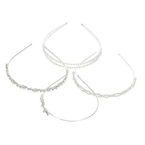 ABOOFAN 12 Stück Strass-Braut-Stirnband Hochzeits-Kopfschmuck Haarschmuck Für Frauen Hochzeit Perlen-Haargummis Für Frauen Hochzeit Haar Hochzeit Diademe Kinder von ABOOFAN