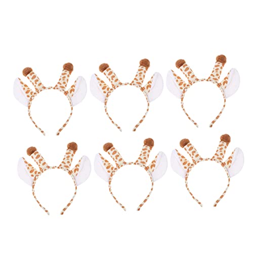 ABOOFAN 12 Stk Tierisches Stirnband Giraffe Stirnband Für Tierkostüme Mädchen Plüsch-tier-stirnbänder Geweih Stirnband Hörner Stirnband Foto-requisiten Outfits Damen Erwachsener Stoff Hut von ABOOFAN