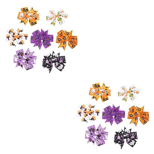 ABOOFAN 14 Stk Schleife Haarnadel Schleifen für Mädchen Haarspangen für Kinder Kinderhaarspangen für Mädchen Haarklammer Gothic-Haar-Accessoires Haarschleifen für kleine Mädchen Zubehör von ABOOFAN