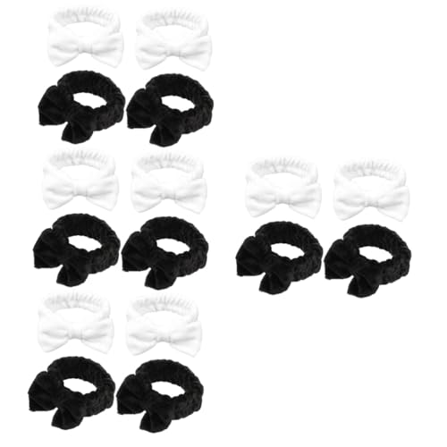 ABOOFAN 16 Stück Schmetterlings-Stirnband Stirnbänder Für Damen Make-Up Schleife Haarband Haargummis Für Damen Bade-Stirnband Plüsch-Stirnband Schleife Kosmetik-Stirnband von ABOOFAN