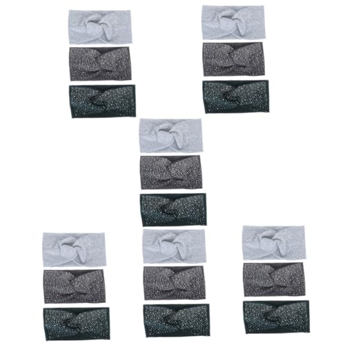 ABOOFAN 18 Stück Gestricktes Kreuz-Haargummi Spa-Stirnband Kreuz-Stirnband Haargummis Für Damen Bandanas Für Damen Schal-Stirnband Damen Elastische Stirnbänder Baby-Mädchen von ABOOFAN