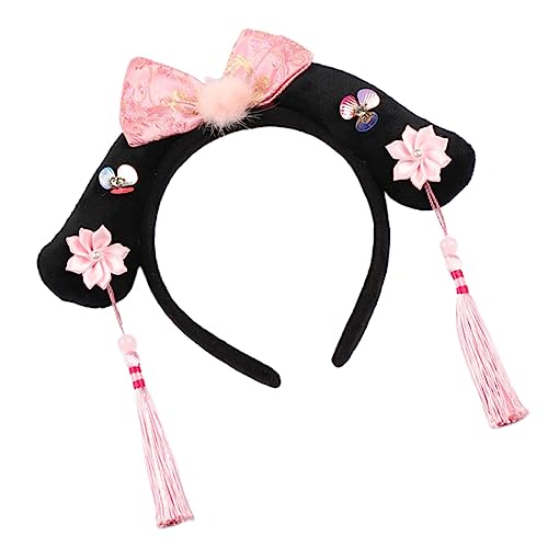 ABOOFAN 1Stk Kinderstirnband Stirnband Qing- Kleid up stirnbänder die chinesen tatsächl Kopfbedeckungen für Damen modische Stirnbänder Quasten-Kopfbedeckung Kimono Krone von ABOOFAN