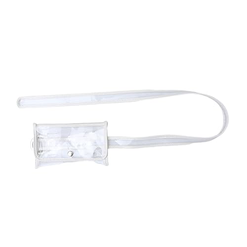 ABOOFAN 1stück Transparenter PVC-Geldbeutel Für Damen Verstellbare Umhängetasche Kleingeldbörse Weiß Für Alltag Partys Und Shopping Stilvolles Design Für Jede Gelegenheit von ABOOFAN
