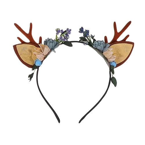 ABOOFAN 1stk Blumenkopfbekleidung. Kopfschmuck in Geweihform Weihnachtskopfbedeckung Geweih-weihnachtsschmuck Hirschgeweih Blumenkrone Weihnachten Haarreif Stirnband Damen Elchhörner von ABOOFAN