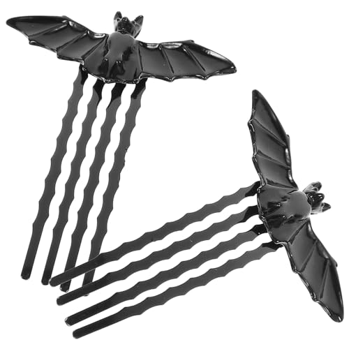 ABOOFAN 2st Fledermaus Haarschmuck Badezubehör Geschenk Haarspangen Für Damen Seitenkämme Fledermaus-haarnadel Party-haarkämme Haarschmuck Für Damen Haarnadelkamm Kind Brötchen Metall von ABOOFAN