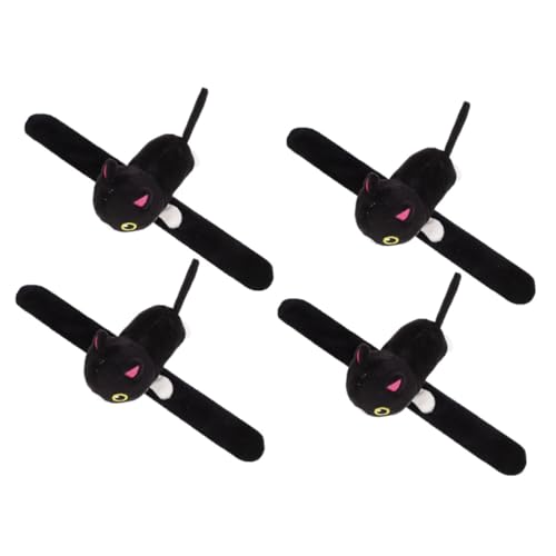 ABOOFAN 2 Sätze Plüsch Katzenschlagarmband Niedliches Tierdesign Bequemes Slap Armband Für Geschenkidee Für Partys Und Besondere Anlässe 2 Stück * 2 von ABOOFAN