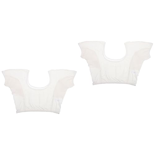 ABOOFAN 2 Stk Schweißweste damen unterwäsche aus baumwolle Spitzen Damenweste Shapewear-Tops für Damen Unterarm-Schweißpads Weste Achsel-Schweiß-Pad kabellos Schweißkissen Ärmel Unterhemd von ABOOFAN