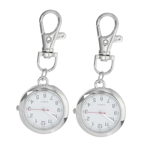 ABOOFAN 2stücke Taschenuhr Schlüsselanhänger Aus Vintage Design Uhr Für Krankenschwestern Schlichtes Accessoire Mit Organischem von ABOOFAN