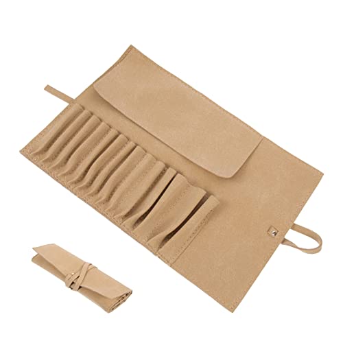 ABOOFAN 2st Tasche Für Make-up-Pinsel Reisebehälter Für Toilettenartikel Zusammenklappbarer Make-up-pinselhalter Reise-Make-up-Organizer-Tasche Kulturbeutel Blaue Katze Wildleder Kosmetik von ABOOFAN