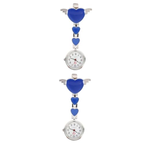 ABOOFAN 2stücke Pretty Fob Watch Tragbare Taschenuhr Für Mit Stilvollem Design Und Sicherem Clip Praktische Und Dekorative Uhr Für Pflegekräfte Und Studentinnen von ABOOFAN