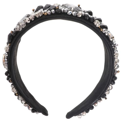 ABOOFAN 2 Stück Strass-Stirnband Mit Breiter Krempe Haarschmuck Für Frauen Haarschmuck Für Frauen Vintage-Stirnband Breites Haarband Stilvolle Stirnbänder Für Frauen von ABOOFAN