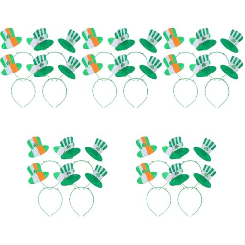 ABOOFAN 20 Stk Klee Stirnband Haarschmuck Grüner Kopf Fräulein Vlies Parrick von ABOOFAN