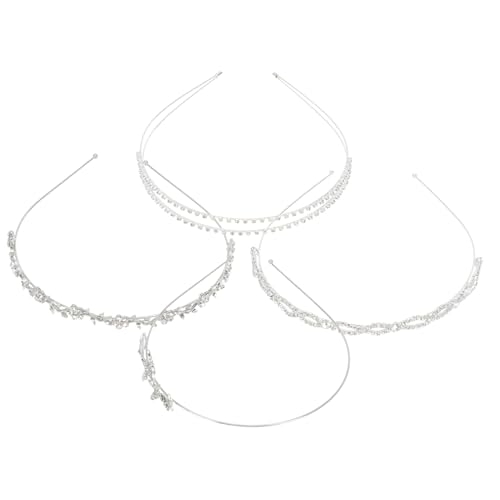 ABOOFAN 20 Stück Strass-Braut-Stirnband Perlen-Haarreifen Haargummis Für Damen Kinder Damen-Kopfschmuck Braut-Kopfschmuck Kristall-Dekor Party-Haarreifen Kind Hochzeit von ABOOFAN