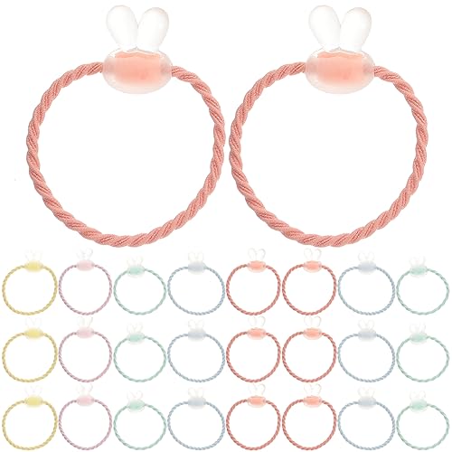 ABOOFAN 20st Elastisches Haarband Süße Pferdeschwanzhalter Haargummis Zum Duschen Haarbänder in Macaron-farbe Scrunchie-haargummis Mode Haargummi Seil Stretch-haargummi Kind Weben Armband von ABOOFAN