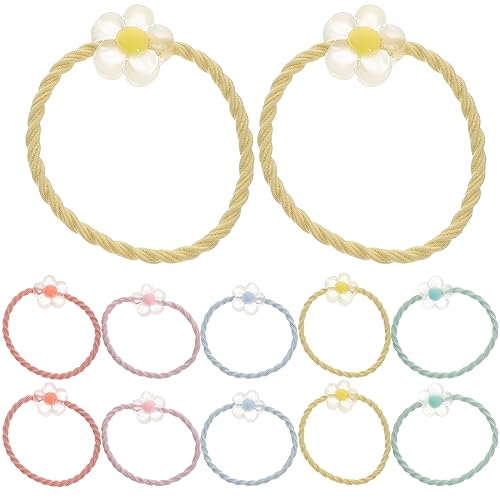 ABOOFAN 20st Haargummi Einfädeln Pferdeschwanzband Haarbänder in Macaron-farbe Bunte Elastische Pferdeschwanzhalter Haargummis Aus Bändern Scrunchie-haargummis Mädchen Kleinkind Armband von ABOOFAN