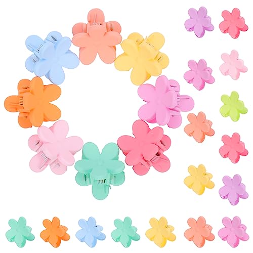 ABOOFAN 20st Einfarbige Clip-haar-accessoires Mädchen Haarschmuck Für Kurzes Haar Haarklammer Haarschmuck Für Babys Haaraccessoires Blumen-haarnadel Kind Klammern Klein Harz von ABOOFAN