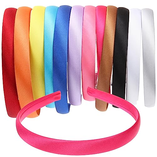 ABOOFAN 24 Stk Süßigkeiten Haarschmuck Dünnes Stirnband Diy-stirnbandzubehör Stirnband Ohne Zähne Kopfschmuck Diy Zubehör Haarband Selber Machen Sport-stirnband Fräulein Fest Tuch Stoff von ABOOFAN