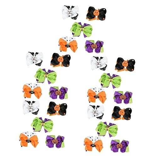 ABOOFAN Haarspangen Für Kinder 25 Stk Halloween-haarspangen Haarschmuck Zubehör Schleife Kürbis Baby Haarschmuck Für Kinder von ABOOFAN