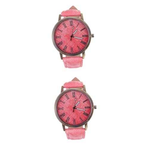 ABOOFAN 2stücke Canvas Uhr Für Damen Elegante Quarz-Armbanduhr Mit Zartem Design Komfortabel Und Langlebig Für Schule Alltag Und Besondere Anlässe von ABOOFAN