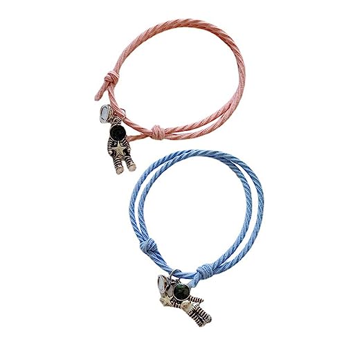 ABOOFAN 2St Paar Armband Haarschmuck für Damen Geschenke für den Freund Haarbänder Freunde magnetische Haargummis Astronauten-Haargummis Magnetkraft Stirnband Haarseil Liebhaber Gummiband von ABOOFAN