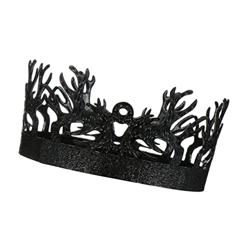 ABOOFAN 2St Vintage Hofkrone Antike Königskrone Vintage schwarze Krone Tiara Geburtstagskrone für Männer Cosplay schwarze Krone Jahrgang Stirnband Zubehör Kopfbedeckung Mann Antiquität von ABOOFAN