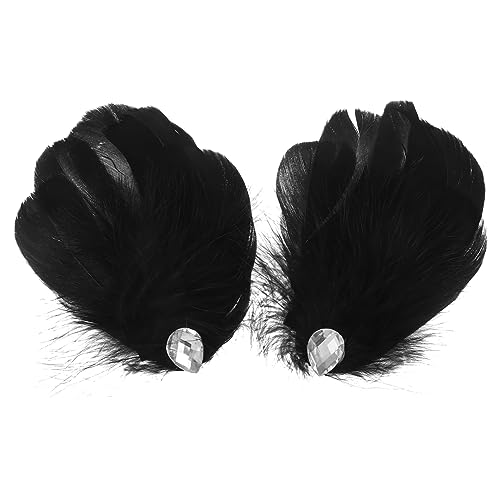 ABOOFAN 2St vintage haarklammer haarspangen für damen Haarspangen für niedliche Haaraccessoires Haarschmuck dünne Haarspangen Haarnadel Seitenclip Kopfbedeckung Braut von ABOOFAN